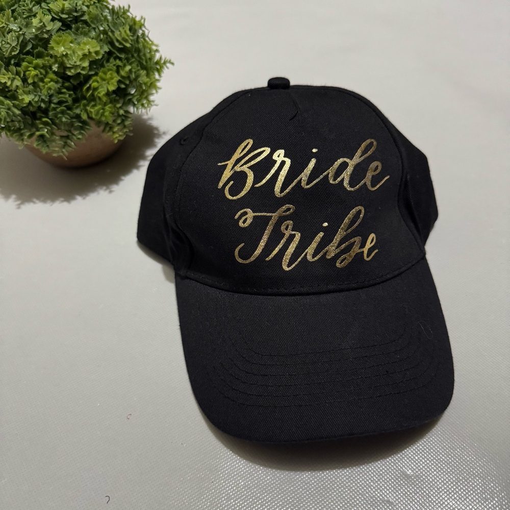 Baseball Cap Ha Black Gild Bride Tribe‎ Wedding Bridesmaid Bridal Bachelorette